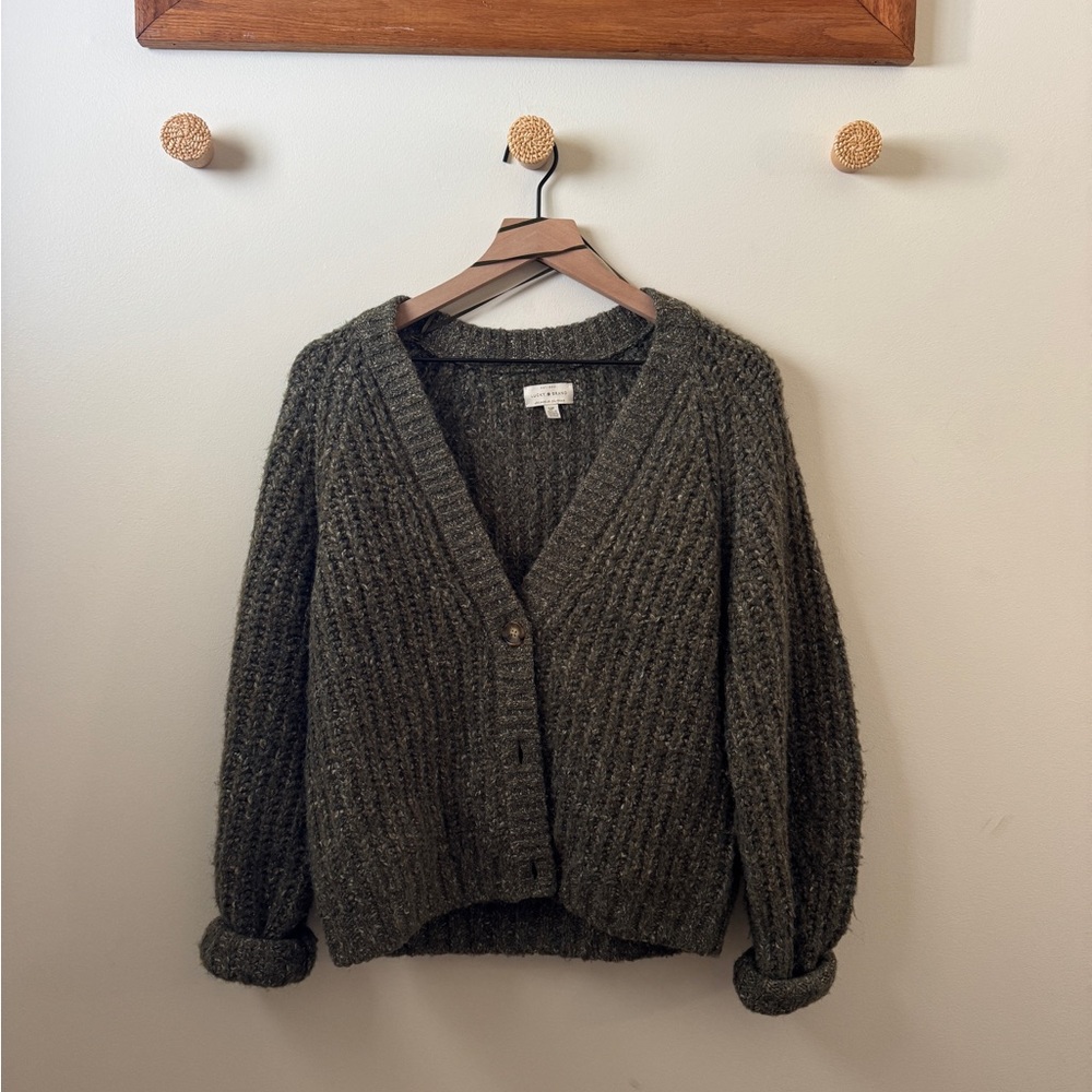 Lucky Brand Slouchy Olive Cardigan